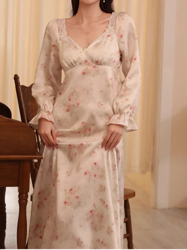 Elegant Rose Enchantment Nightgown