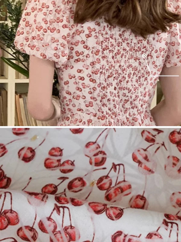 Sweet Pink Cherry Dream Dress