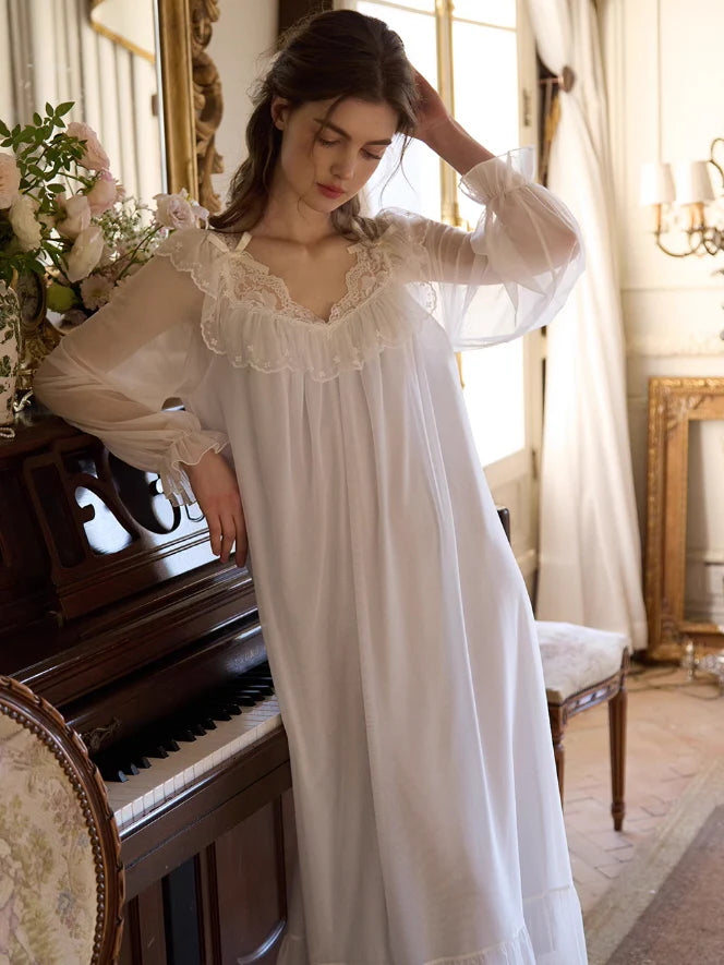Enchanted Lace Long Nightdress