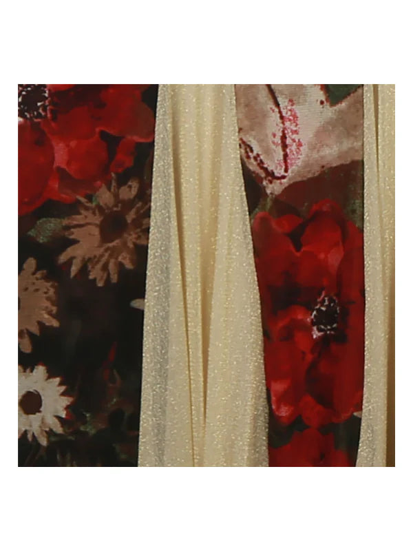 Golden Bloom Mermaid Slip Dress