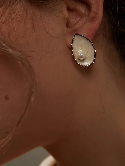 Elegant Teardrop Pearl Earrings