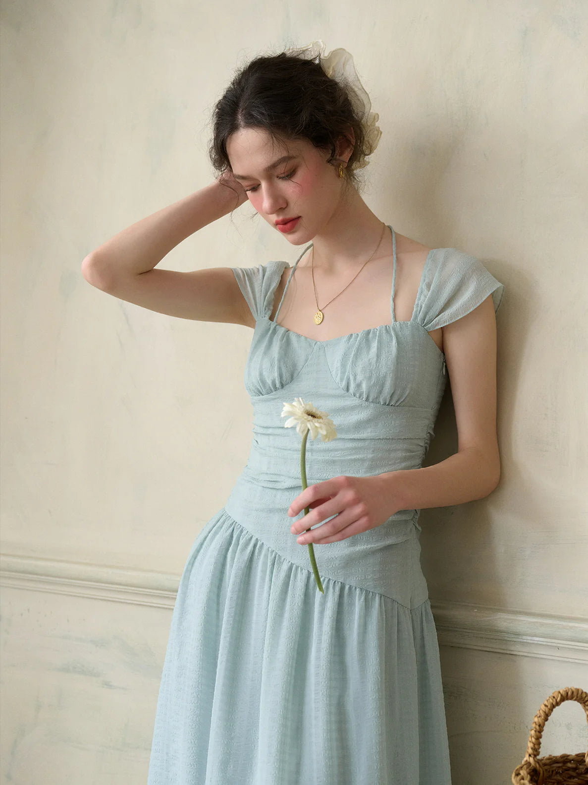 Chloe's Mint Blossom Summer Dress