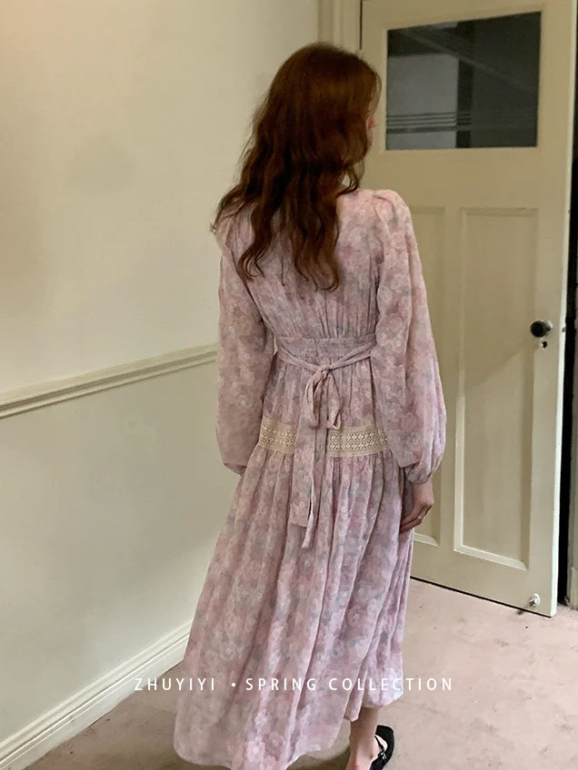 Blossom Embroidered Lace Dress