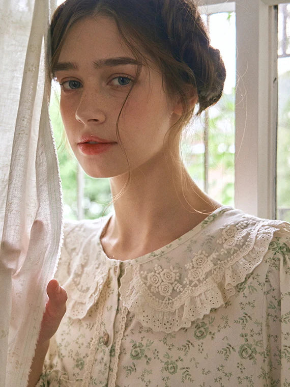 Green Garden Morning Gown