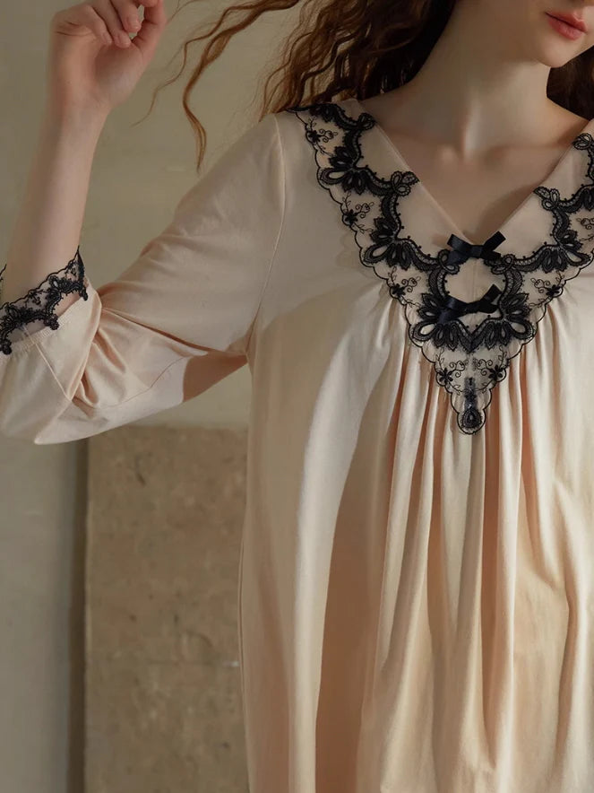 Enchanted Lace-Trim Pajama Set