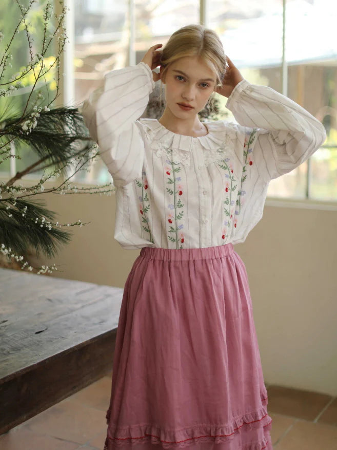 Striped Meadow Bloom Blouse