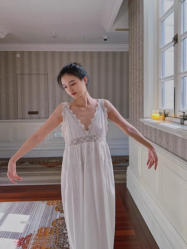 Antique Elegance Cotton Nightgown