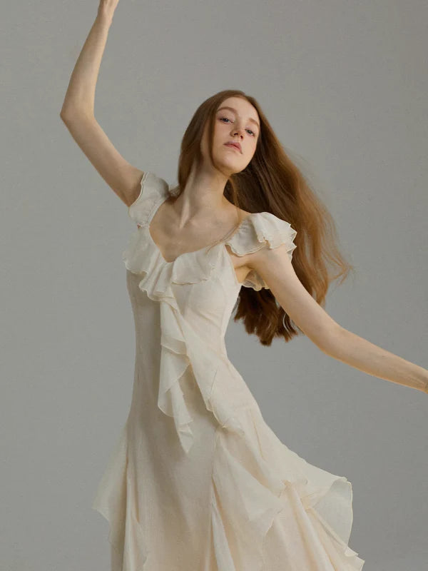 Ethereal Fairy Wings Chiffon Dress