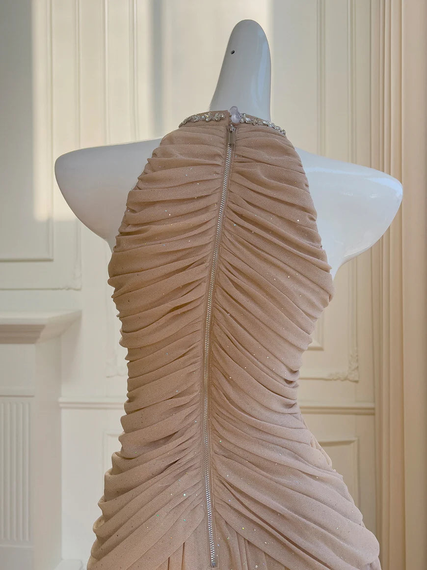 Glitter Blossom Embellished Mini Dress