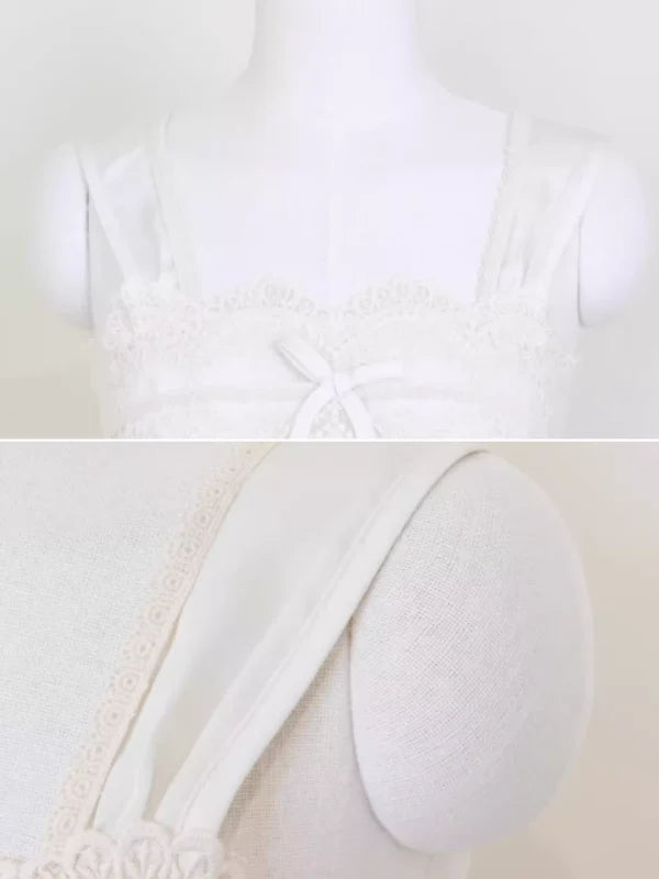 Ivory Elegance Lace Nightgown Set