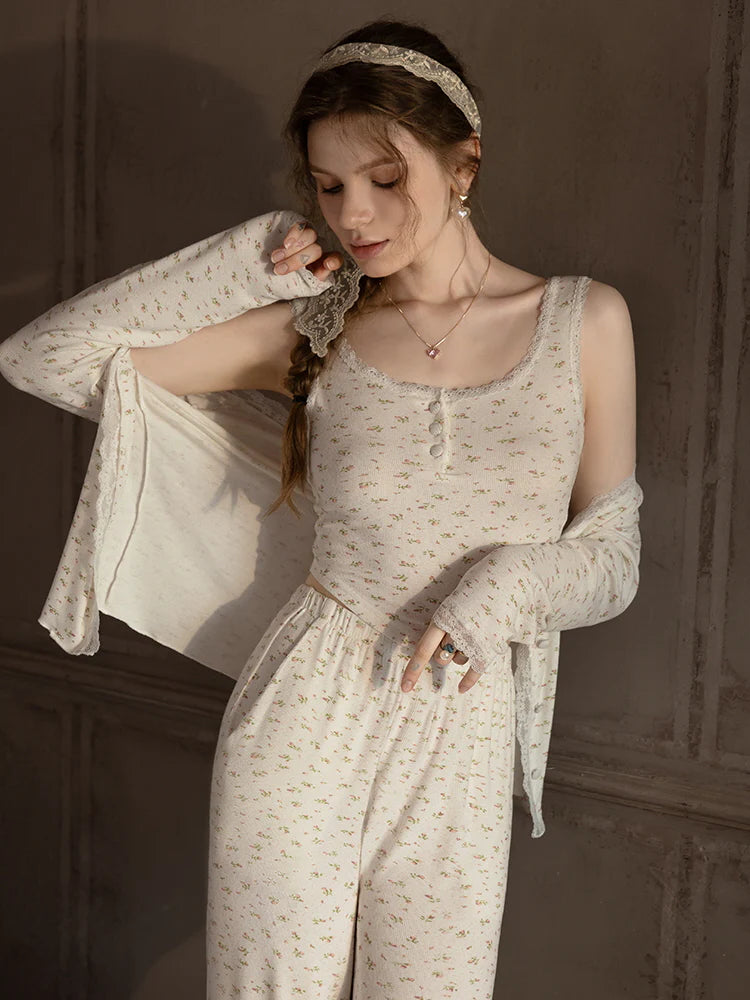 Sweet Floral Modal Pajama Set
