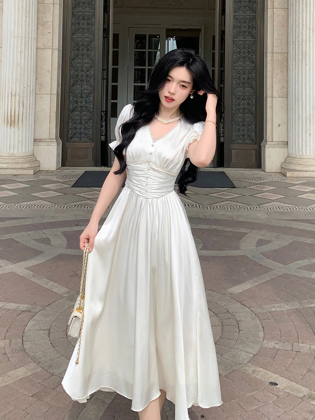 Elegance Enchanted Princess Satin Dress