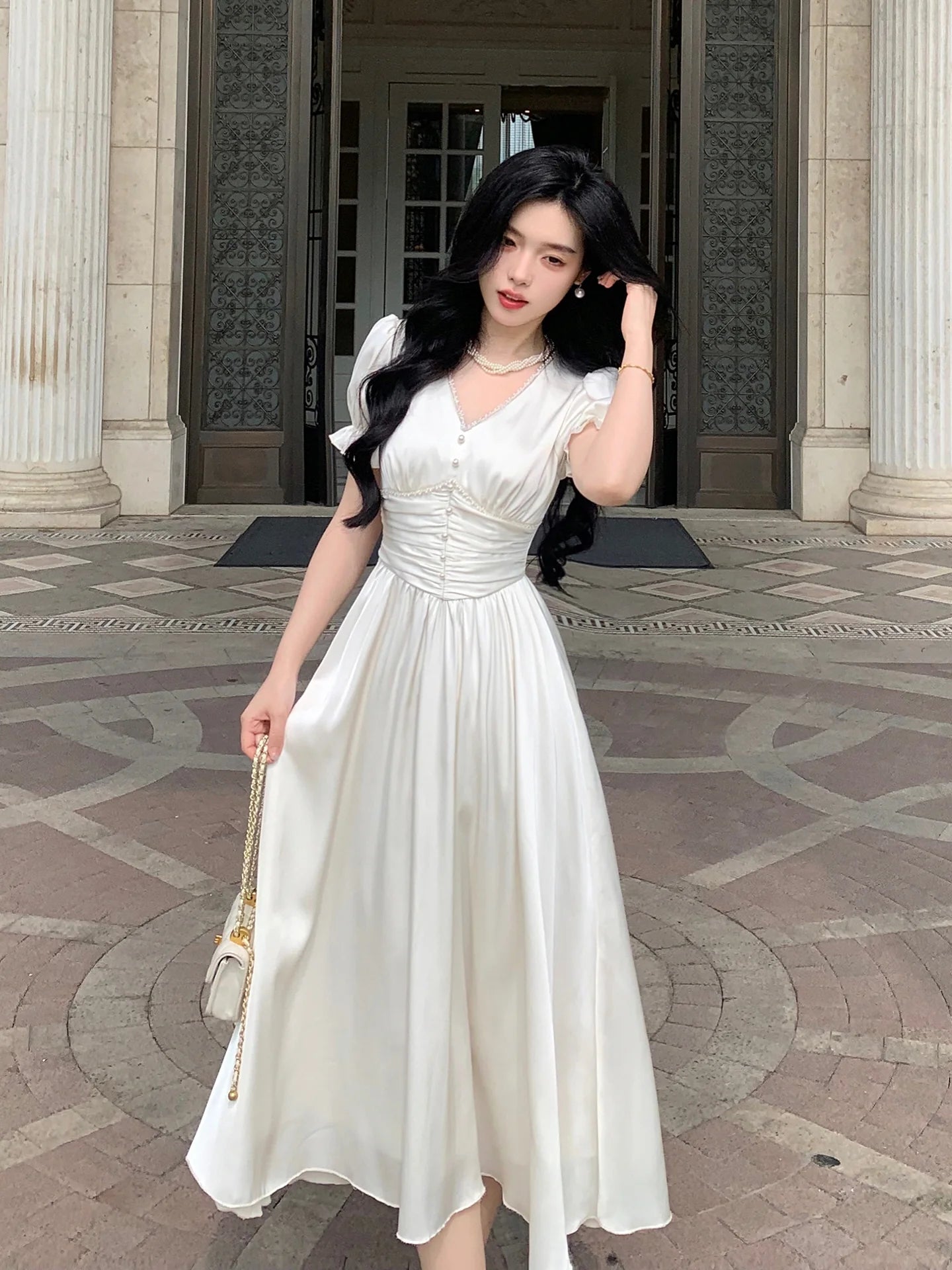 Elegance Enchanted Princess Satin Dress