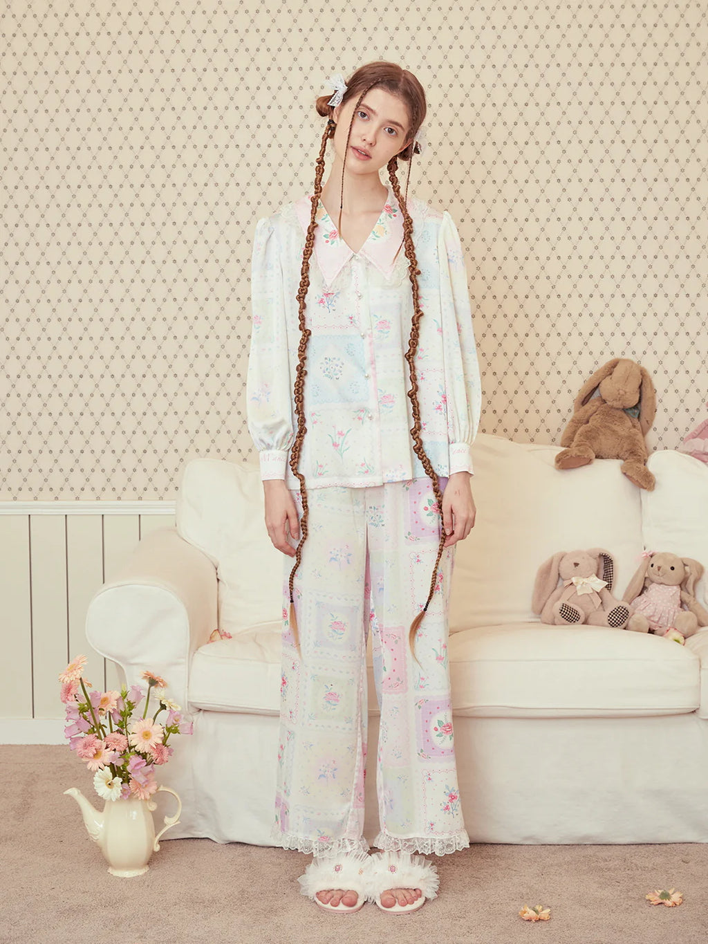 Pastel Patchwork Pajama Loungewear