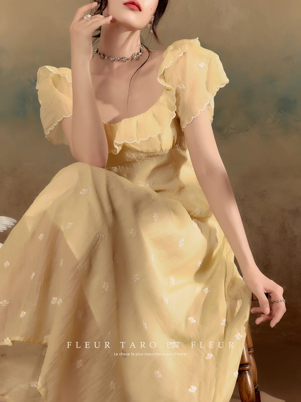 Golden Hour Ruffled Dream Dress