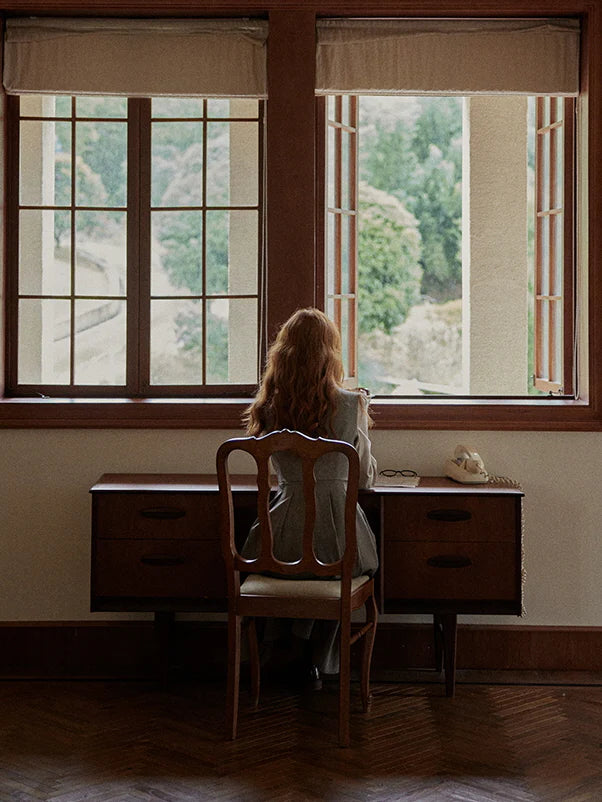 Vintage Elegance Pleated Vest Dress