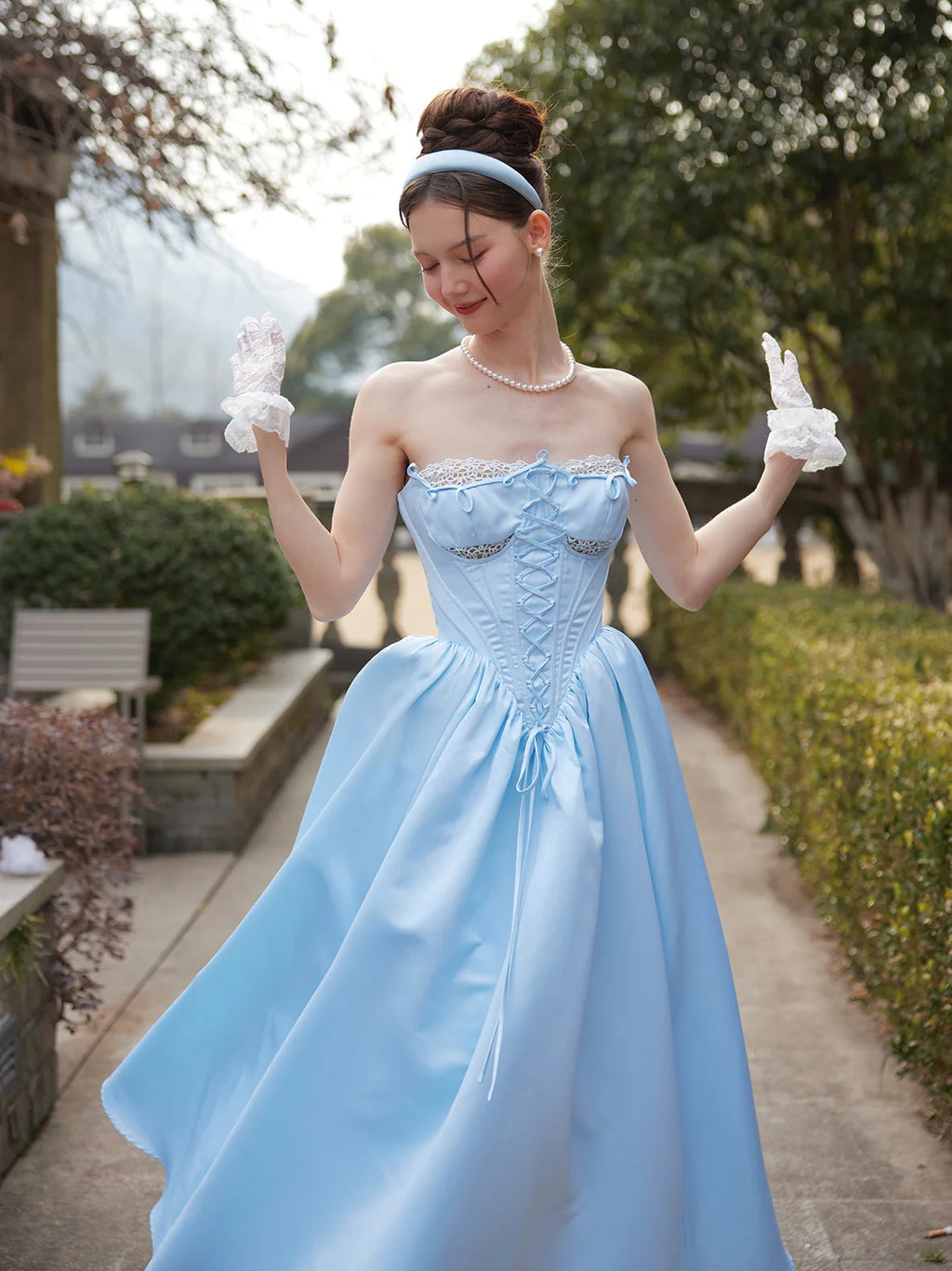 Cinderella Waltz Lace-Up Dress
