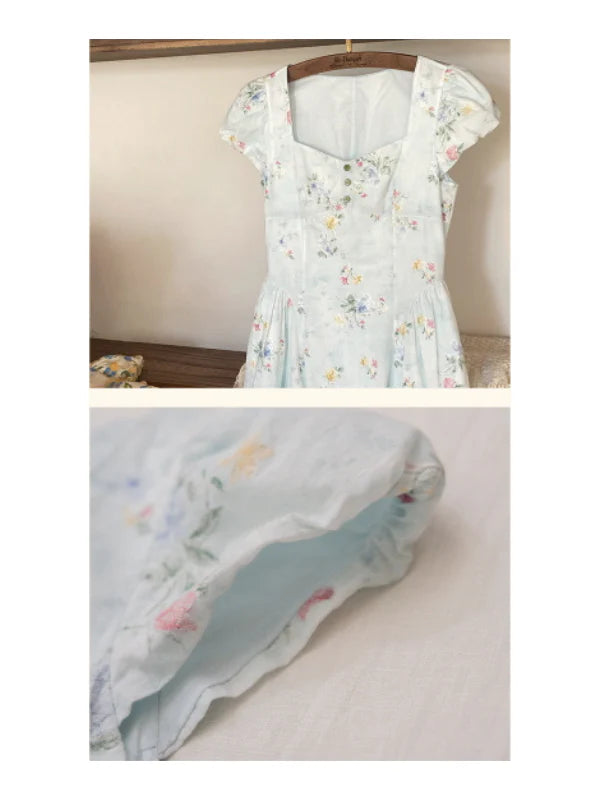 Whispering Blossoms Cotton Dress