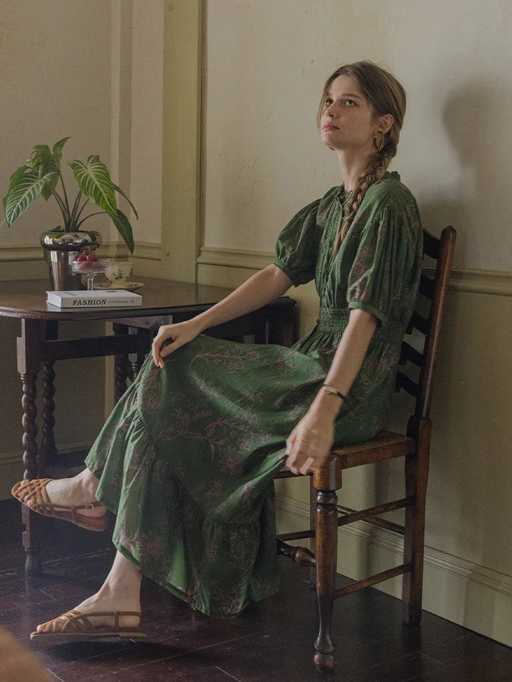 Evelyn's Forest Whispers Summer Dress