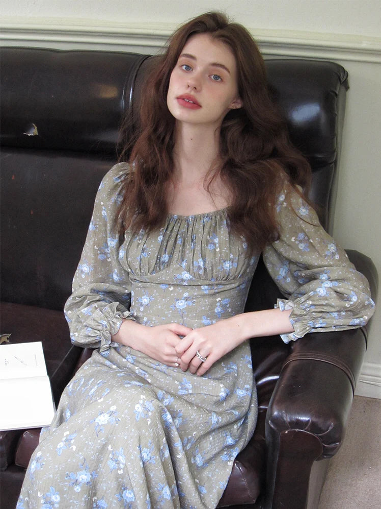 Moonlit Meadow Floral Dress