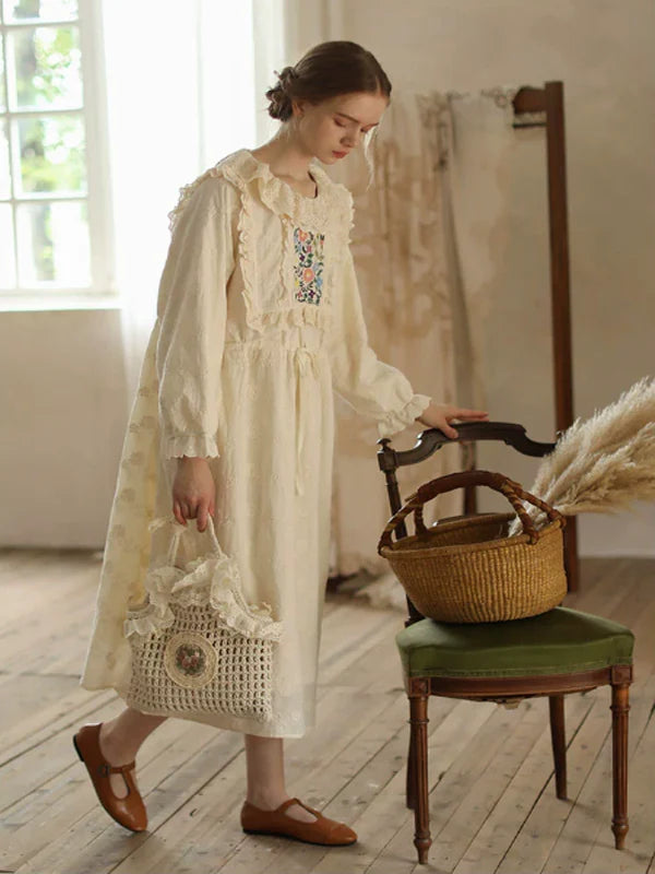 Sunlit Floral Lace Dress