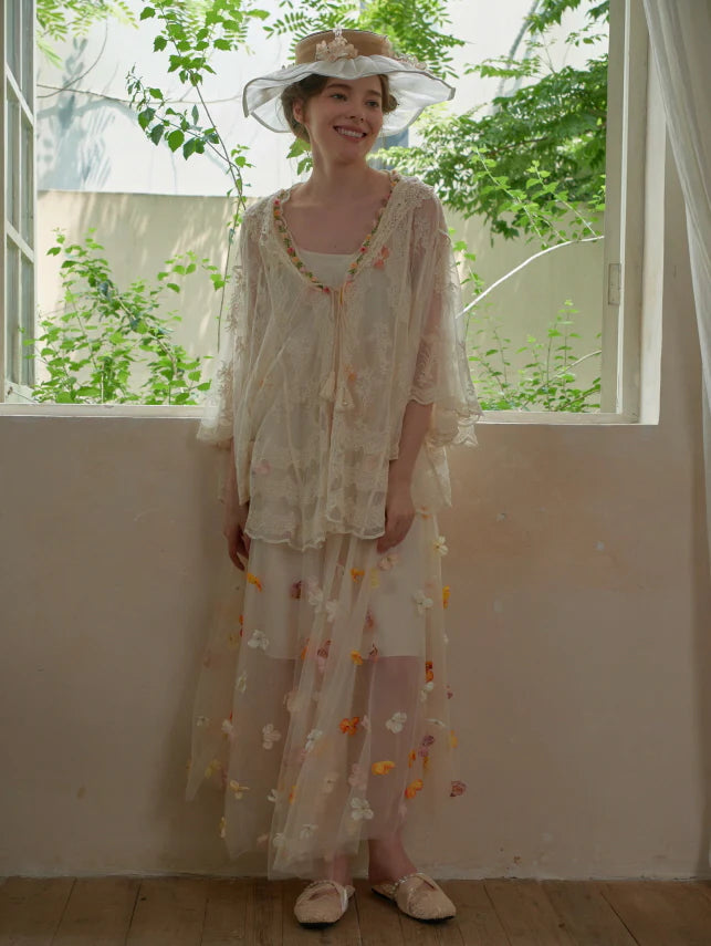 Butterfly Garden Mesh Dress