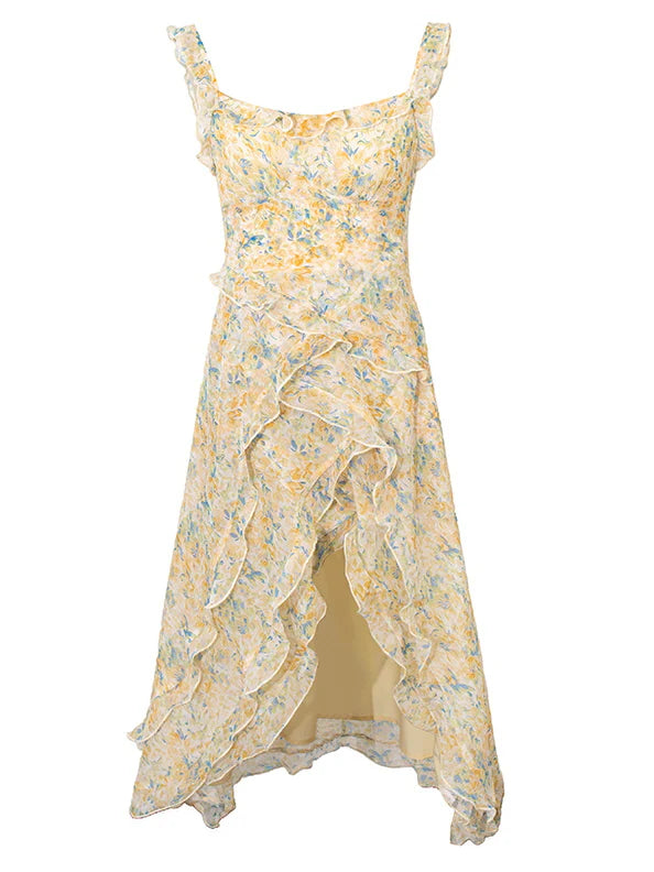 Sunshine Fairy Yellow Floral Dress