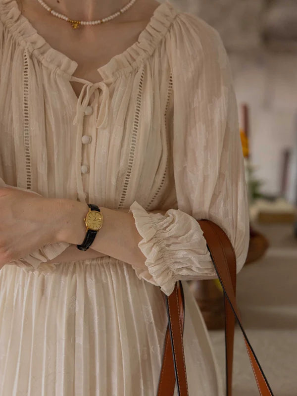 The Creamy Elegance Dress