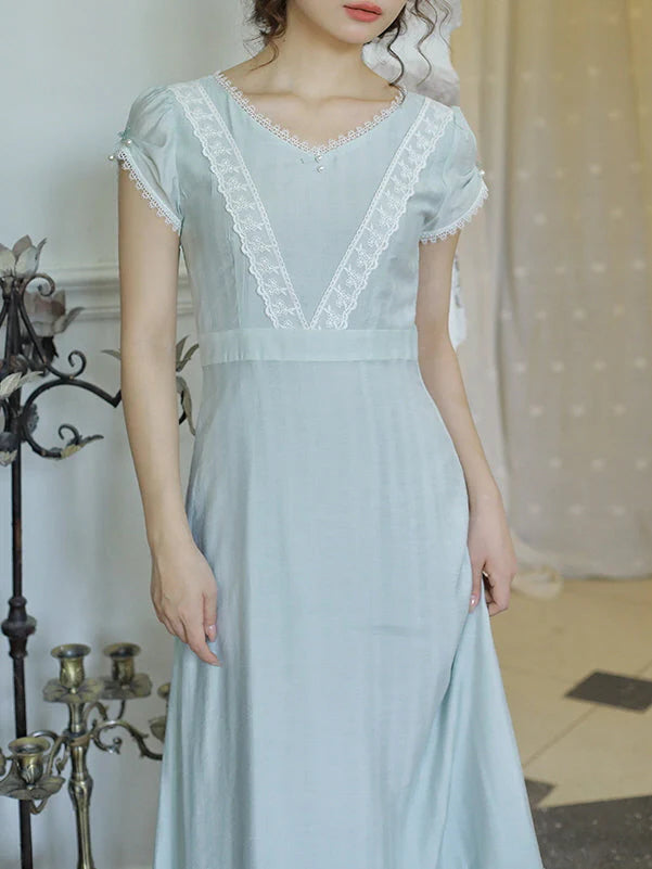 Enchanted Lace Blue Princess Dress