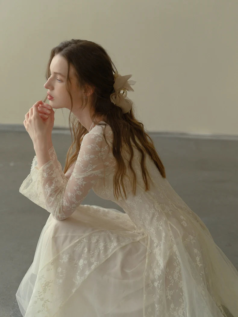 Embroidered Lace Princess Dress