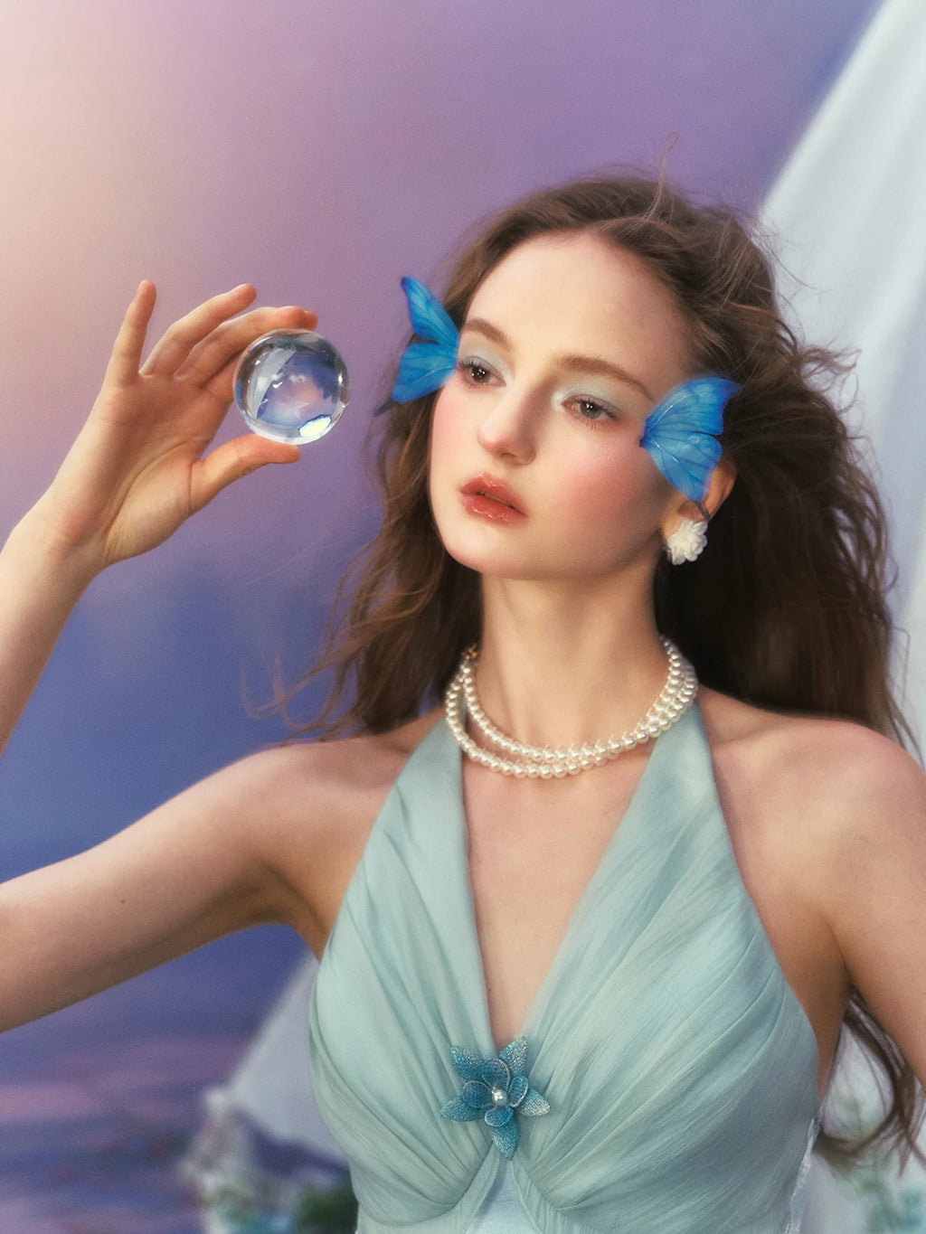 Butterfly Princess Dreamy Halter Dress