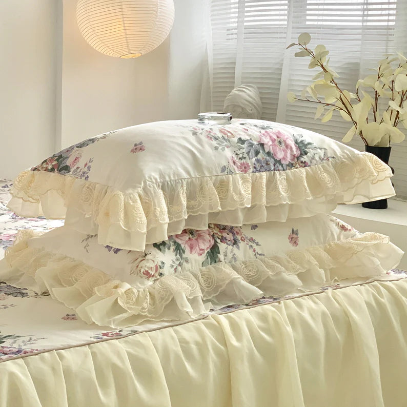 Romantic Pastoral Floral Cotton Bedding Set