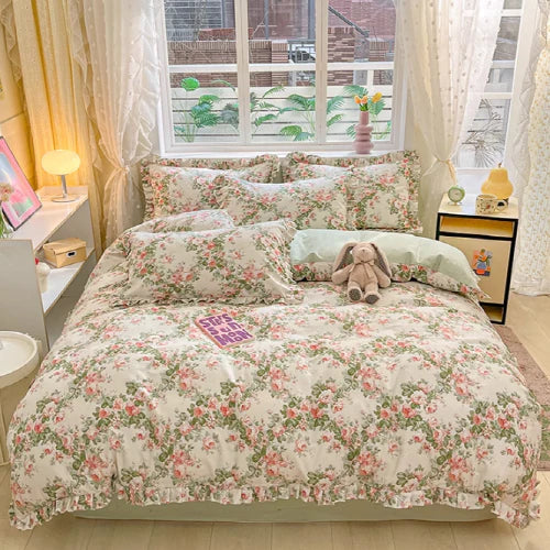 Romantic Floral Garden Bedding Set