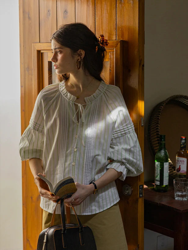 Whispering Meadow Cotton Blouse