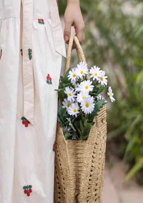 Springtime Serenade Embroidered Dress