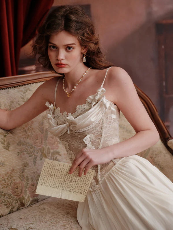 Ivory Lace Bloom Camisole Top