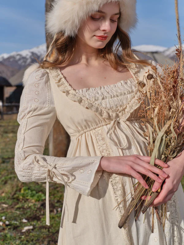 Autumn Lace Elegance Dress