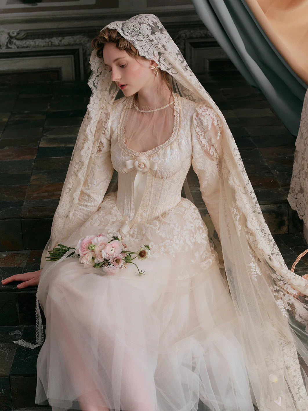 Royal Elegance Princess Lace Dress