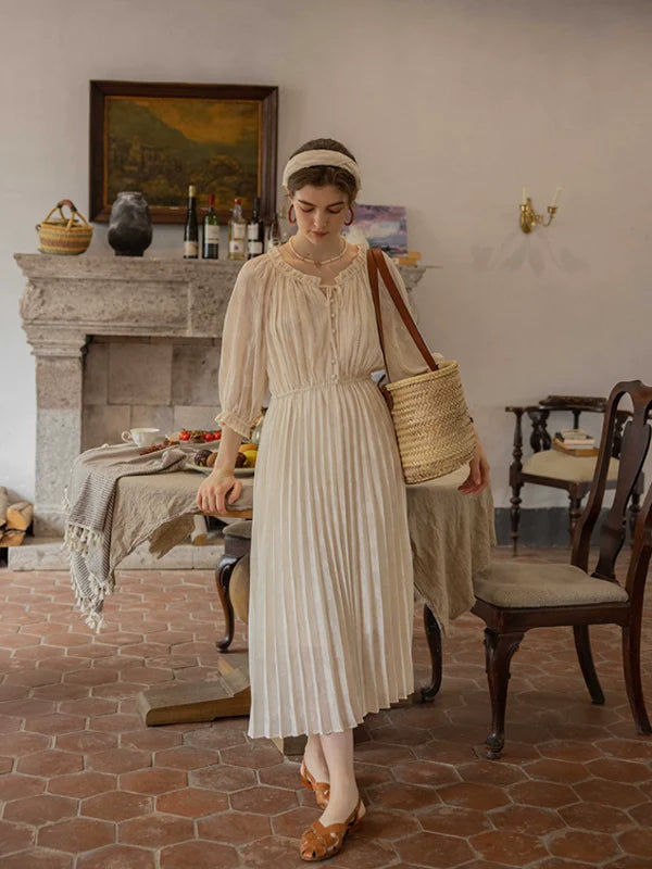 The Creamy Elegance Dress