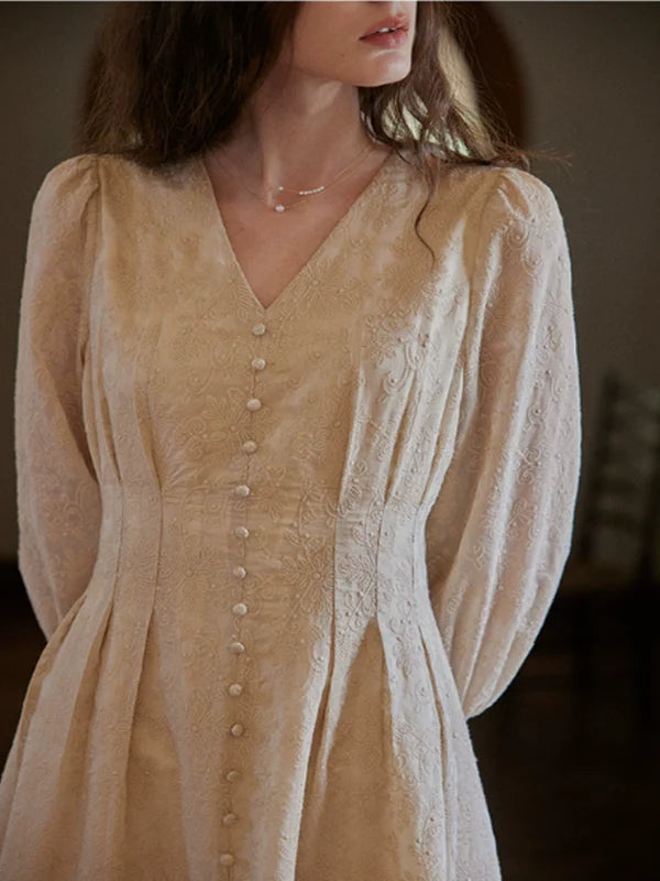 Vintage Blossom Radiance Dress