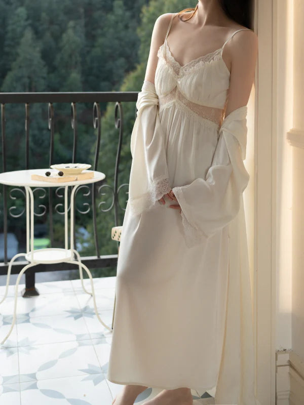 Lace Petal Princess Nightgown Set