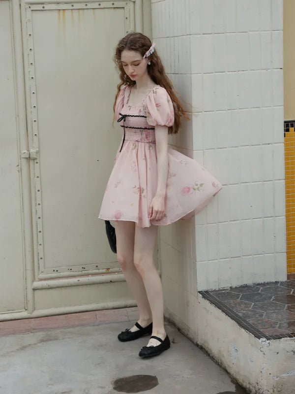 Rose Princess Chiffon Dress