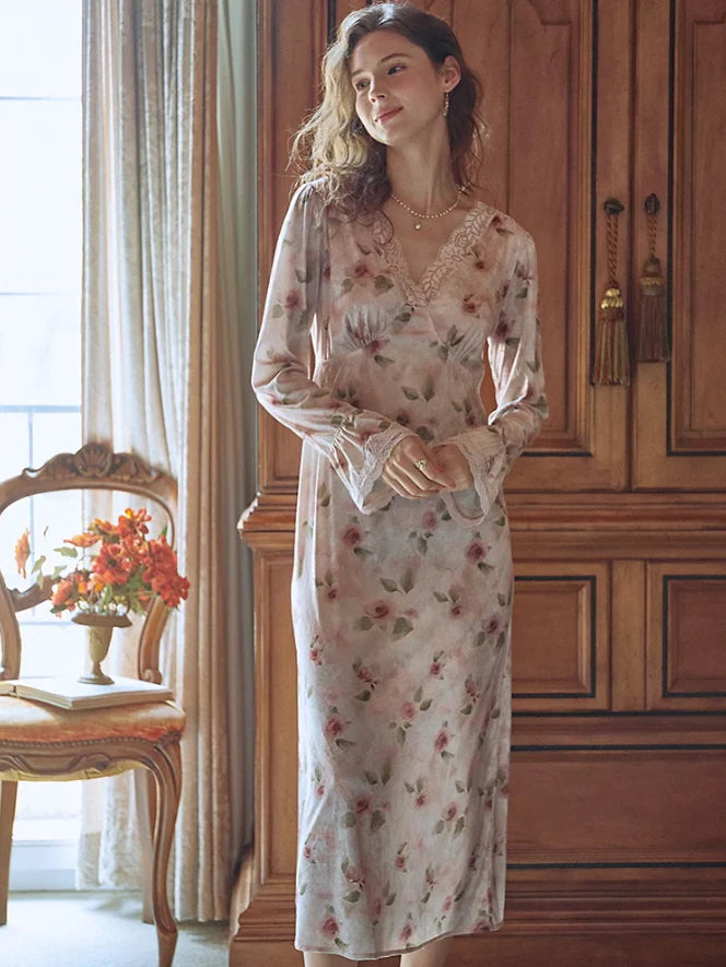 Velvet Rose Blossom Nightdress