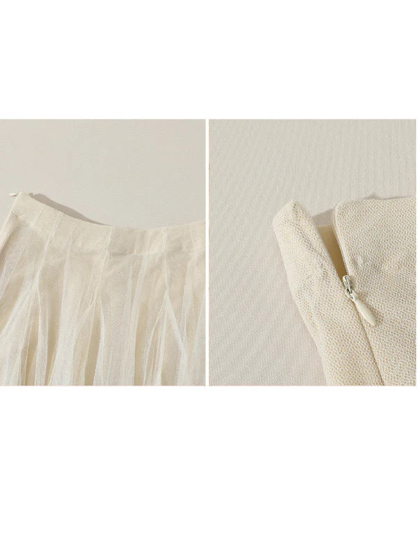 Eleanor's Graceful Mesh Skirt