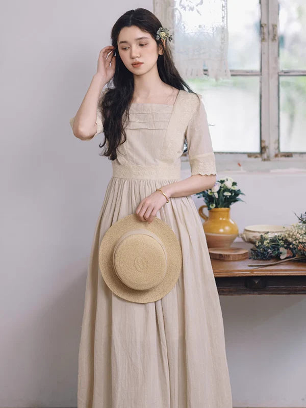 Retro Grace Ivory Dress