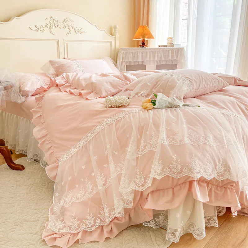 Princess Soft Cotton Ruffle Bed Set