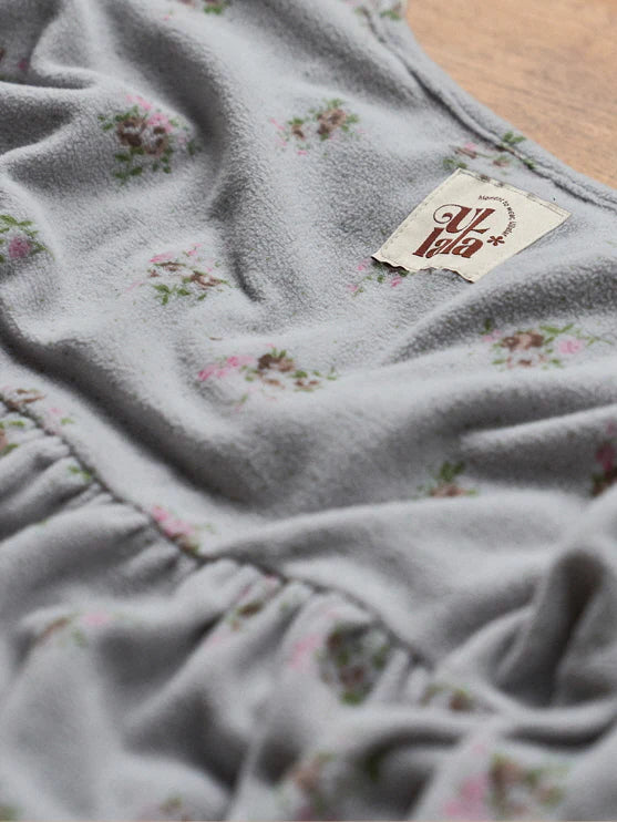 Fleece Rosebud Pajama Set