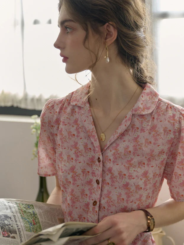 Blossom Collar Day Dress