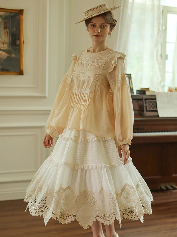 Lucy's Vintage Lace Elegance Skirt