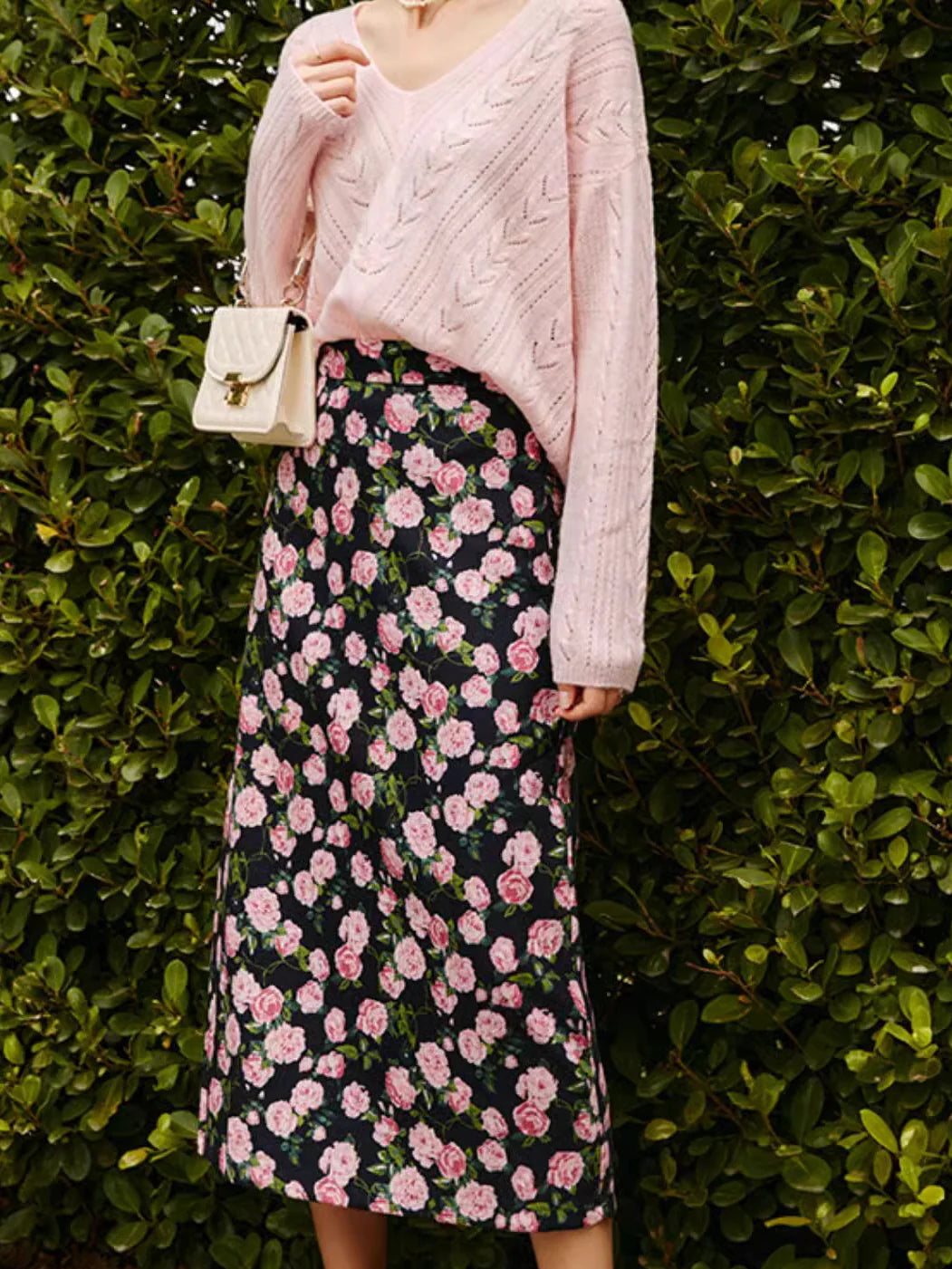 Midnight Rose Garden Skirt